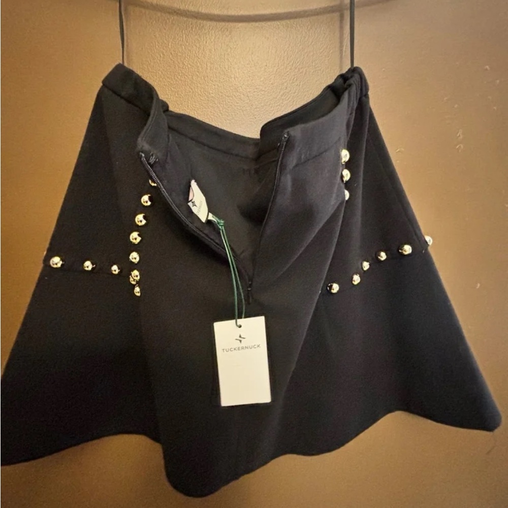 Tuckernuck Black Mini Skirt with Silver Details - Picture 7 of 10